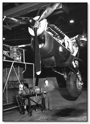 Testing the Landing Gear on a Lancaster