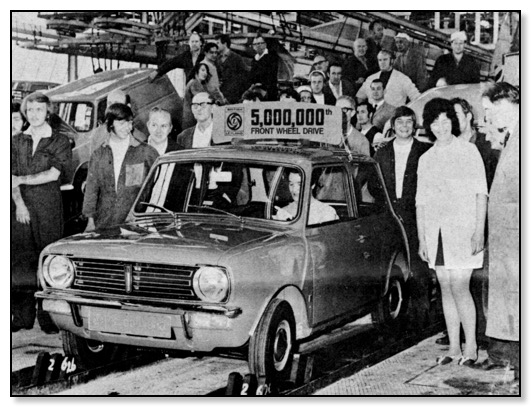 5,000,000 Front Wheel Drive Mini Clubman